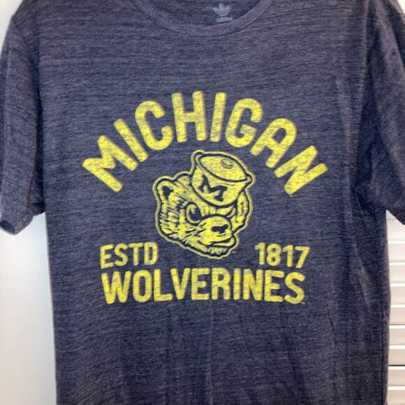Vintage Adidas Michigan Wolverines T-Shirt - Size Small - Picture 3 of 3